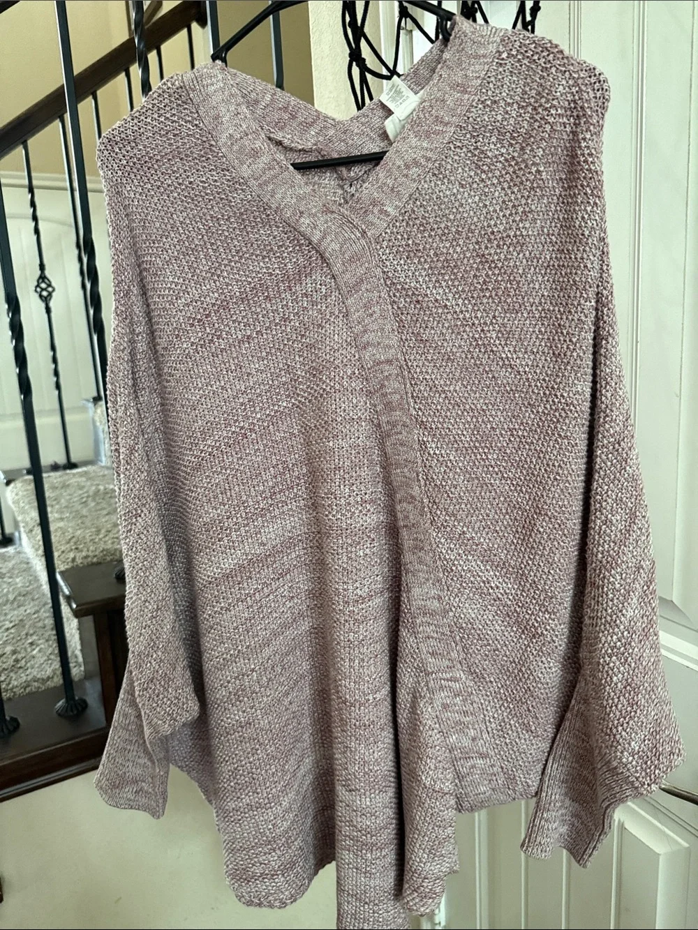 LOFT Dusty Blush Pink Wrap-Style Dolman Sweater